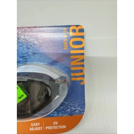 Speedo Speeedo Jr. Amp Mirrored, Easy Adjust, Anti Fog Swim Goggles Age 6-14 Black Gray