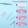6 PCS Needle Shaped Cuticle Drill Bits 3/32" 2mm Nail