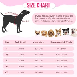 AUTOWT Dog Surgery Recovery Suit, Dog Cone E-Collar Alternative After Surgery Dog Onesie, Surgical Spay Suit Abdominal Wounds Protect, Anti-Licking Pet Vest for Female Male Dog, Pink with Stripes, M