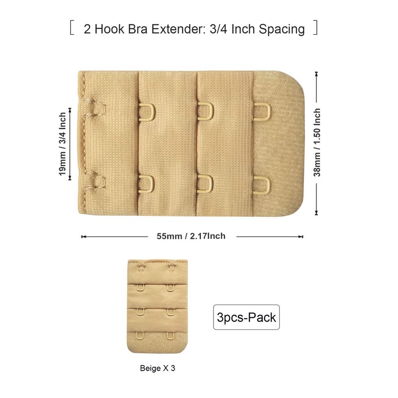 SUREMATE Bra extender 2 hook/3 hook/4 hook plus size bra