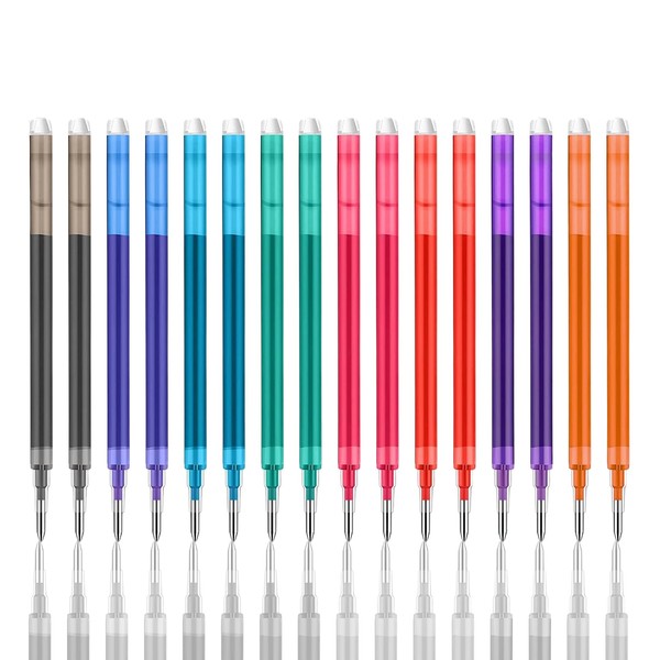 Pack of 16 Refills, Replacement Leads for Pens, Coloured Refill