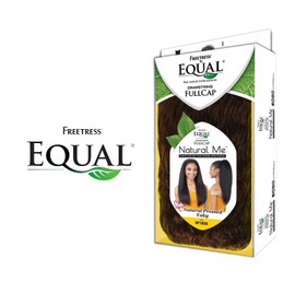 FREE TRESS EQUAL Half Wig Drawstring Full Cap Natural Me Natural Pressed Yaky (OP430)
