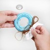 TUBRING The Ultimate Tub Drain Protector Hair Catcher/Strainer/Snare (Aqua)