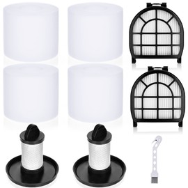 Leadaybetter Filter Replacement for Shark LZ600 LZ601 LZ602 LZ602C APEX UpLight Lift-Away DuoClean Vacuum Cleaner, 2 Post HEPA & 2 Pre Motor Filters 4 Foam Filters, Part # XHFFC600 & XFFLZ600