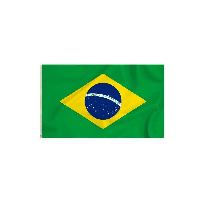 Storm&Lighthouse Brazil Flag Brazilian Flags 5ft x 3ft with Eyelets