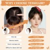 TESSHAIR Bangs Hair Clip Human Hair, 100% Remy Human Hair,