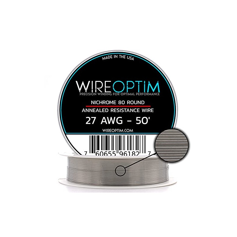 WIREOPTIM - 27 AWG - Nichrome 80 Resistance Wire -