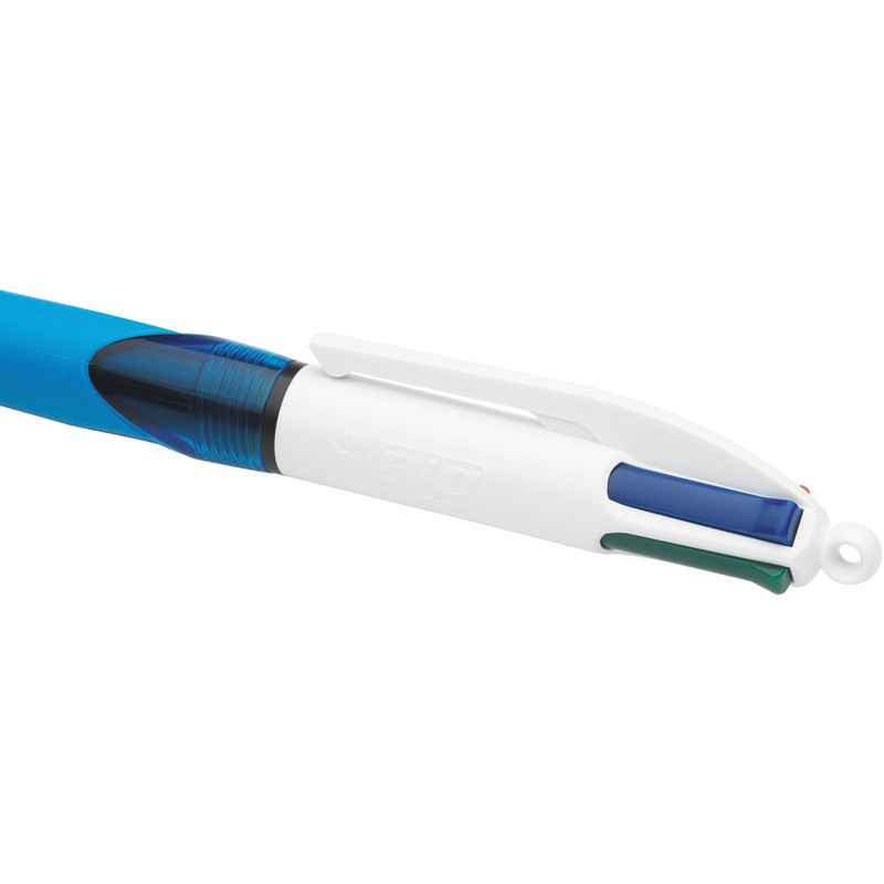BIC 4 Colours Retractable Ballpoint Pens, Medium Point (1.0 mm)