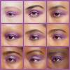 LGSZGDCN Purple Eyeshadow stick and Sponge Makeup Brush, Smooth Cream