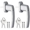AUTOUTLET Aluminium Window Handle, Lockable, Safety Window Handle, Child Lock
