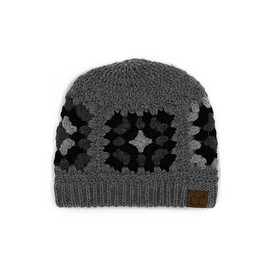 ScarvesMe Women Winter Soft Multicolor Geometric Pattern Crochet Beanie Hat