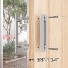 ZEKOO 12'' Sliding Barn Door Handle Hardware Two-Side Design Brushed
