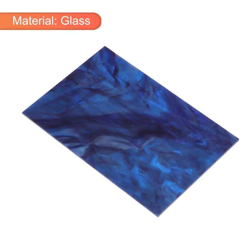 MECCANIXITY Stained Glass Sheet Mosaic Tile 7.9 Inch x 5.9