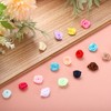 uxcell 100pcs 1.5cm Mini Ribbon Roses Satin Ribbon Flower Rose