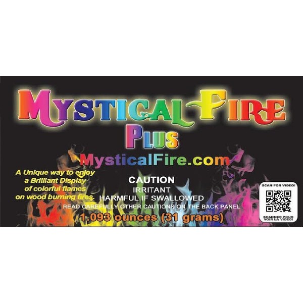 Mystical Fire Plus Campfire Fireplace Colorant Packets (25 Pack, Mystical Fire Plus)