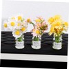 ULTECHNOVO 3 Pcs Cute Mini Flower Vases for Car Aesthetic