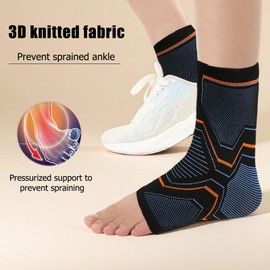 tiyiyok Sprunggelenkbandage, Knöchelbandage mit Atmungsaktivem & Anpassbarem Design, Knöchelschutz für Sport, Laufen, Basketball, Bandage Fußgelenk bei Bänderrissen, und Sehnenscheidenentzündung (S)