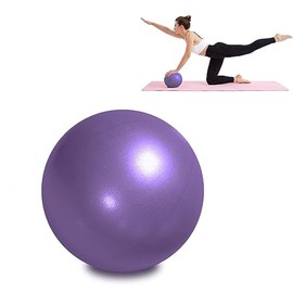 chenqi Pilates Ball Core Fitness Bender 9.8 Inch Small Exercise Balls for Adults, Anti Burst, Yoga Exercise Fitness Physiotherapy Physical Training, Inflatable Straw For Easy Inflation