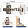 10 Pack Frameless Inset Soft Close European Cabinet Hinges,4D Adjustment