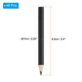 PATIKIL Black Colored Pencils Set,48 Pcs Oil Color Pencils Wooden Coloring Drawing Pencil for Artists Art Painting