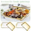 Baderke 2 Sets 9" Chilled Serving Tray for Parties with