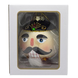 Kurt Adler 80MM Glass Nutcracker Ball Ornament