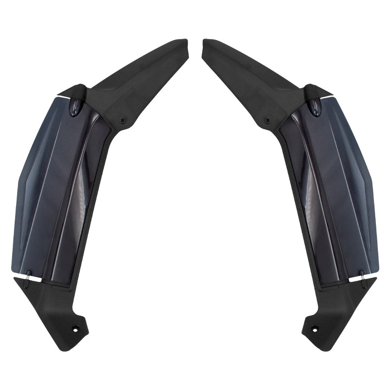 YHMTIVTU Adjustable Dark Smoke Air Deflectors Fits For Honda Gold