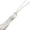 Machida Tetoron Yokomaki Tassel, Ornament, Accessory Tassel, Polyester Tassels (Silver)