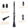 YANASON Bb clarinet for beginners, Bb nickel-plated 17-keys clarinet, suitable