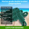 Fender Lines, 3/8'' x 6' Boat Fender Lines with Loop,