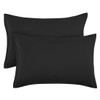 PiccoCasa Zippered Pillowcases, 100% Brushed Microfiber Polyester Pillow Case Cover,