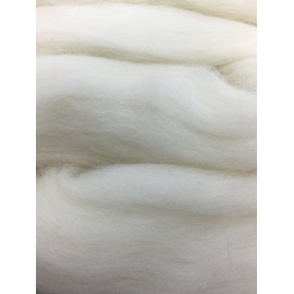 Shep's Natural White Merino Wool Top Roving Fiber | Super Soft Australian Wool for Spinning | Top Roving Fiber Spinning | Needle Felting Wool & Felting Crafts USA, (4 oz)