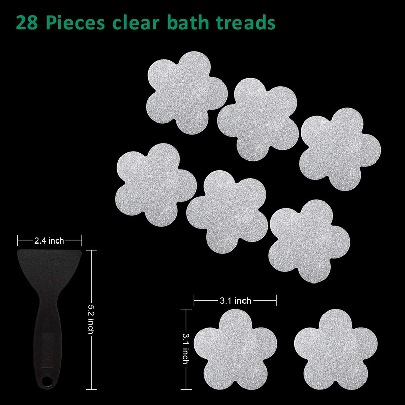 SlipStopper Non Slip Bathtub Stickers 28 PCS Adhesive Anti Slip