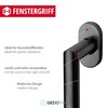 Gedotec window handle mount balcony door handle replacement patio door