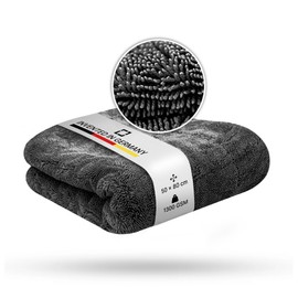 Liquid Elements Car Drying Cloth Premium Black Hole XL 1300 GSM 50 x 80 cm - Microfibre Cloth for Car Care - Extremely Absorbent, Lint-Free & Surface-Friendly