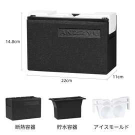Super Big Size & Crisstyle Clear! ANZZYUU Transparent Ice Maker for More Fun Home Drinking (Round)