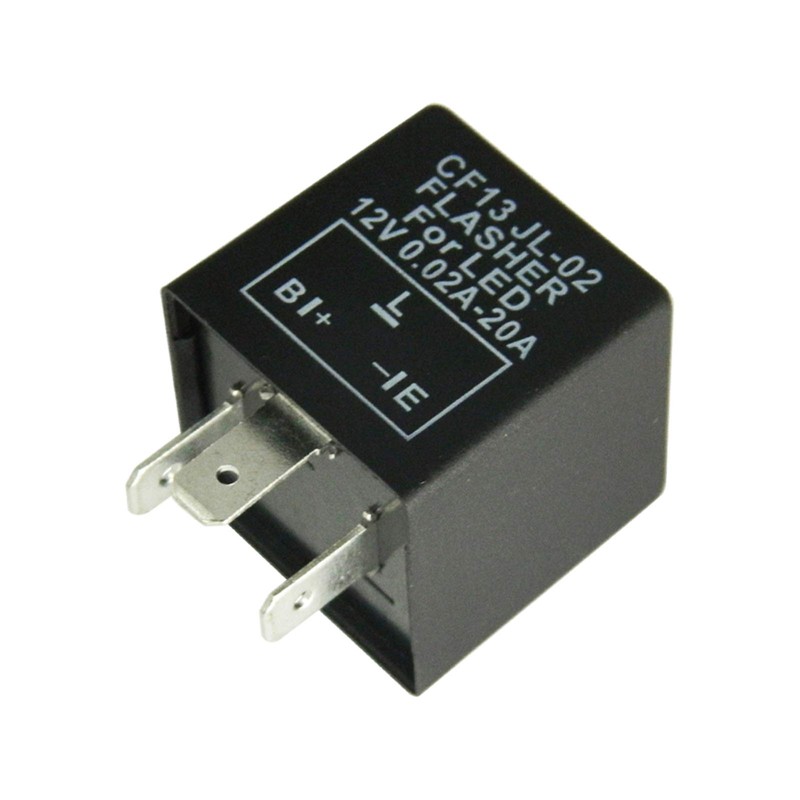 x xotic tech 1pc 3-pin LED Flasher Relay w/Exchange Connector