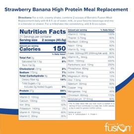 Bariatric Fusion Variaciones de repuesto para comidas