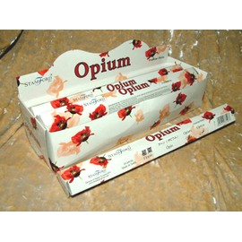 Opium Incense Sticks Display Box of 120 - 6 tubes with 20 sticks in each