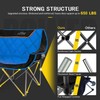 FAIR WIND Oversized Fully Padded Camping Chair Folding Loveseat Camping