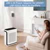 24V 2.5A Power Adapter for LEVOIT Air Purifiers Replacement for