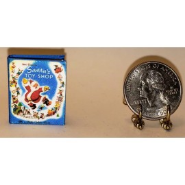 Lee Ann Borgia Miniature Books 1:12 SCALE MINIATURE BOOK SANTA’S TOY SHOP DOLLHOUSE SCALE