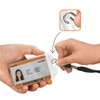 Karteo ID Card Holder Unique Permanent Lockable [Pack of 1]