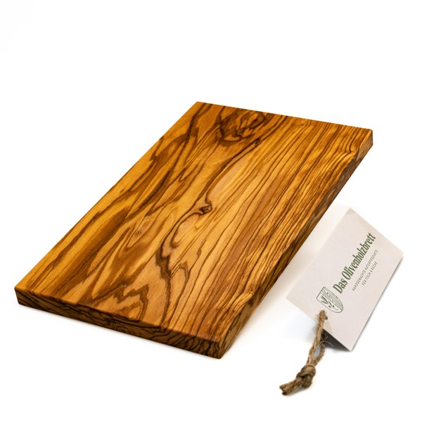 DAS OLIVENHOLZBRETT® Olive Wood Rectangular Chopping Board / Breakfast Board