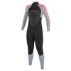Women's Epic 3/2mm Back Zip Full Wetsuit, Black/Trade Wind/Tea Rose,