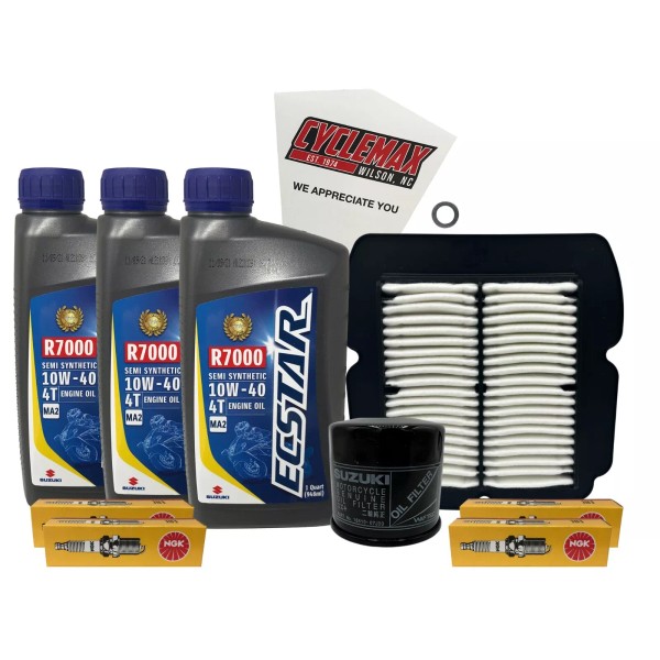 Cyclemax Semi-Synthetic Tune Up Kit with Spark Plugs fits 2001-2008
