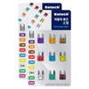H Plus Mall 자동차 소형 휴즈 퓨즈 1세트 2P 작은 접지 차량 부품 Automobile Mini Fuse Set 2P Small Ground Vehicle Parts