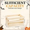 Yiyiring 12 Pcs Small Wooden Crates with Handles Bulk 6.5''