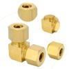 8 mm Angle Compression Fitting, Brass Compression Pipe Fitting, Pneumatic
