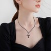 HUKKUN Prince Symbol Necklace Sterling Silver Prince Necklace for Men